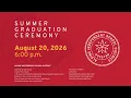 Summer Graduation Ceremony 2026 Aldine ISD