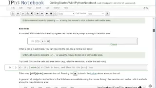 IPython Notebook Overview