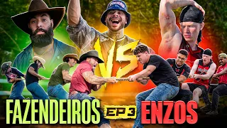 Enzos vs Fazendeiros EP3: A PROVA MAIS SUJA DA TEMPORADA! CABO DE GUERRA NA LAMA| Super Hero