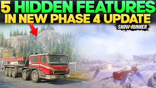 5 hidden feature in new phase 4 update snowrunner you need to know
