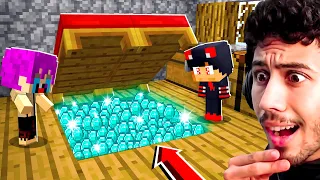 اكتشفنا سرير متحرك غريب للقرويين في قرية ماين كرافت 