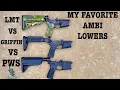 Best Ambidextrous Lowers LMT MARS-L vs Griffin MK2 vs PWS Mod1 MK2 Which One Has The Most Features