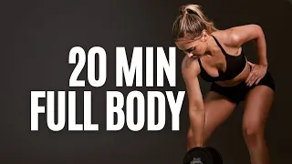 20 MIN Full Body Workout with Dumbbell - No Repeat Compound Movements