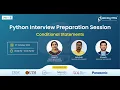 Python Interview Preparation Session Conditional Statements Day 8 360DigiTMG