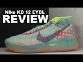 Nike KD 12 PEACH JAM EYBL KEVIN DURANT PE SNEAKER DETAILED LOOK REVIEW