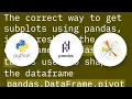 How to create a subplot for each group of a pandas column