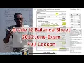 Grade 12 Accounting Balance Sheet Statement of Financial Position Full lesson 2022 Paper