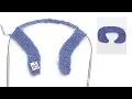 How to work neck edge in 2 pieces