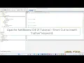 Apache NetBeans IDE 21 Tutorial - Short Cut to insert native keyword