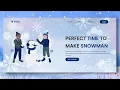 Animated Snow Landing Page ui Design Using HTML and CSS SCSS