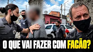 Andando com facão na mão no meio da RUA. Veja o que aconteceu! Diretor Elias Junior
