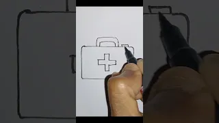 How to draw First Aid Box