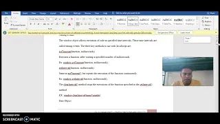 JAVASCRIPT - TIMER FUNCTIONS AND OBJECTS WEB TECH EX 6