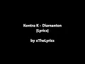 Kontra K - DIAMANTEN [Lyrics]