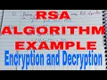 RSA algorithm example rsa algorithm encryption and decryption example rsa example rsa algorithm