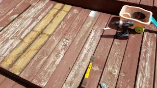Cheapest way to fix old deck no money