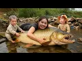 Download Lagu Crazy Monster Fish Catch by Hand! Family Rural Life and Market Day with Our Kids