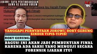  tanggapi pernyataan jokowi roky gerung sindir tipis tipis 
