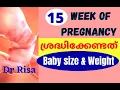 Pregnancy Week by Week Malayalam 15 Week Pregnant Malayalam