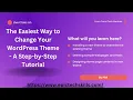 The Easiest Way to Change Your WordPress Theme A Step-by-Step Tutorial - Tamil Tech Mentors