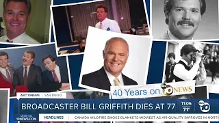William Bill Griffith former ABC 10News anchor dies at 77