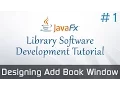 JavaFX Library Software From Scratch Developing UI For Adding Books