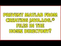 Prevent Matlab from creating java log files in the home directory