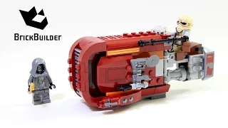 Lego Star Wars 75099 Rey's Speeder - Lego Speed Build