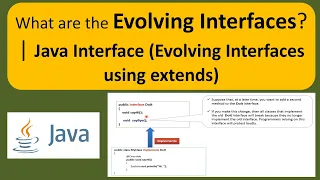 What are the evolving Interfaces Java Interface Evolving Interfaces using extends