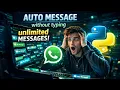 Send Messages Automatically Without Typing Using Python 10 Lines Code PyAutoGUI Project beginner