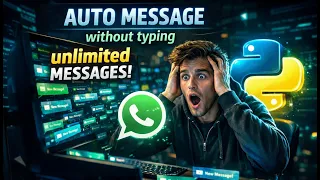 Send Messages Automatically Without Typing Using Python 10 Lines Code PyAutoGUI Project beginner