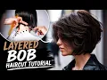 layered bob tutorial