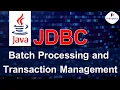 Batch Processing Transaction Management in JDBC Adv JAVA Tutorials JDBC tutorial for beginners