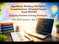 Algorithmic Thinking with Python KTU 2024 Scheme Applying Problem Solving Strategies Part 3