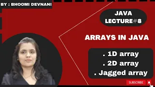 Array in java 1 d array 2 d array jagged array Java full course Day 6