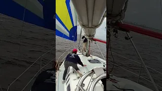 Asymmetrical Spinnaker Jibing – Boom Camera