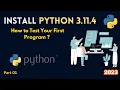 Download and Install Python3 Latest Release on Windows Run your First Python Program on Shell