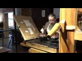 Printing Press Demonstration at Franklin Print Shop in Philadelphia
