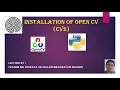 Installing OpenCV with Python