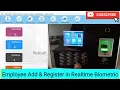 How To Add User and Register User Biometric