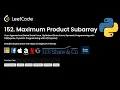 LeetCode 152 Maximum Product Subarray Master Brute Force Dynamic Programming Techniques DSA