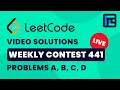 Leetcode Weekly Contest 441 Solutions - A to D by Raghav Goel TLE Eliminators