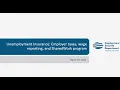 Unemployment Insurance Employer taxes wage reporting and the SharedWork program