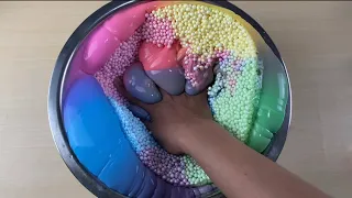 DIY Rainbow Dried Slime | Crunchy Slime ASMR & Satisfying Sounds 🌈✨