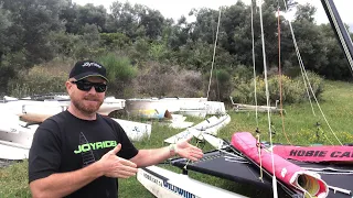 Hobie 16 sails up. Live