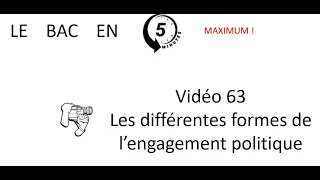 Les différentes formes de l’engagement politique [Le bac en 5 minutes épisode 63]