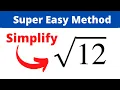 How to simplify a square root using a factor tree
