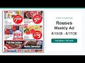 Rouses Weekly Ad 26 - 26 Top Deals