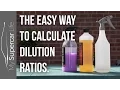How to Calculate Dilution Ratios for Detailing Products
