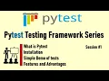 What is Pytest and how to install Setup project Pytest Framework Tutorial